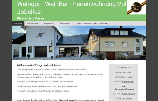 Vorschau von www.weinbau-volker-jobelius.de, Weinbau Volker Jobelius