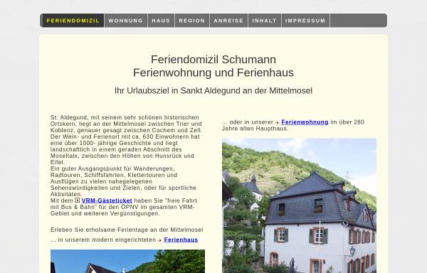 Vorschau von www.feriendomizil-schumann.de, Feriendomzil-Schumann