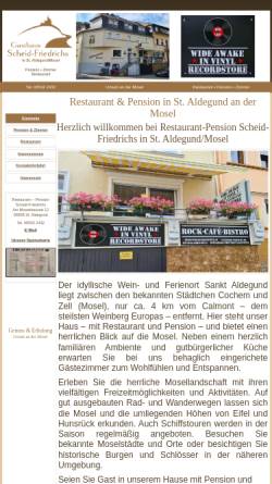 Vorschau der mobilen Webseite www.scheid-moselwein.de, Restaurant-Pension Scheid-Friedrichs