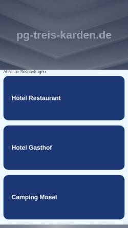Vorschau der mobilen Webseite www.pg-treis-karden.de, Katholische Pfarreiengemeinschaft Treis-Karden