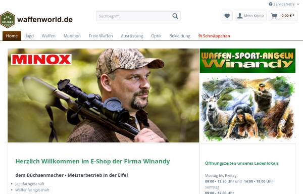 Vorschau von waffenworld.de, Waffen-Sport-Angeln Winandy