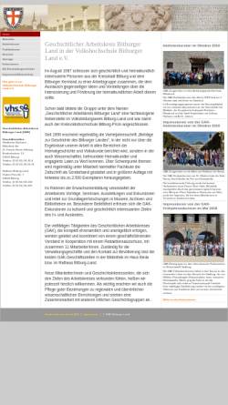 Vorschau der mobilen Webseite www.gak-bitburg.de, Geschichtlicher Arbeitskreis im Volkbildungswerk Bitburg-Land