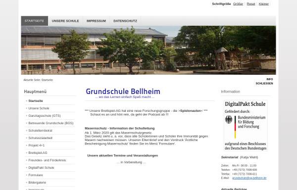 Vorschau von www.grundschule-bellheim.de, Grundschule Bellheim