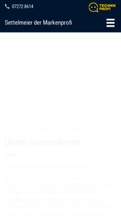 Vorschau der mobilen Webseite iq-settelmeier.de, Settelmeier der Markenprofi