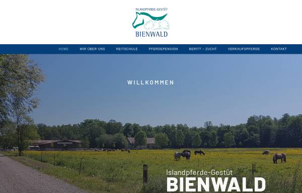 Vorschau von bienwald.com, Islandpferde-Gestüt Bienwald