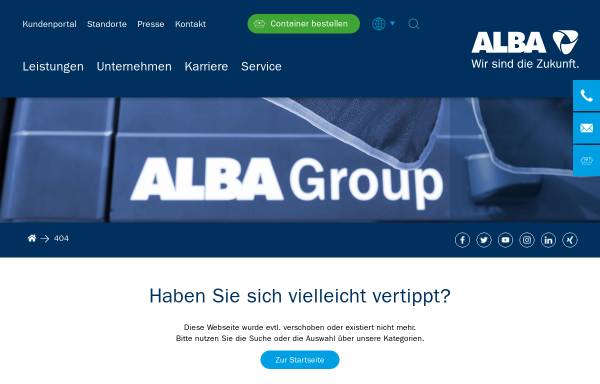 Vorschau von www.alba.info, ALBA Metall Süd GmbH Betrieb Germersheim