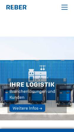Vorschau der mobilen Webseite www.reber-moebel-logistik.de, Reber MÃ¶bel Logistik GmbH