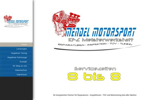 Vorschau von www.mendel-motorsport.de, Mendel Motorsport