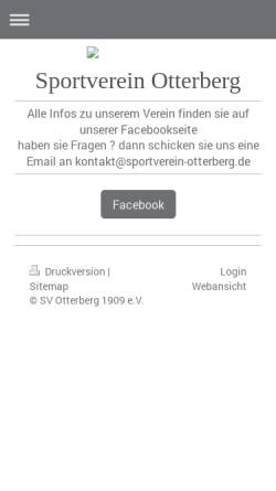 Vorschau der mobilen Webseite www.sportverein-otterberg.de, SV Otterberg