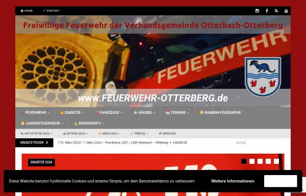 Vorschau von feuerwehr-otterberg.de, Freiwillige Feuerwehr der Verbandsgemeinde Otterbach-Otterberg
