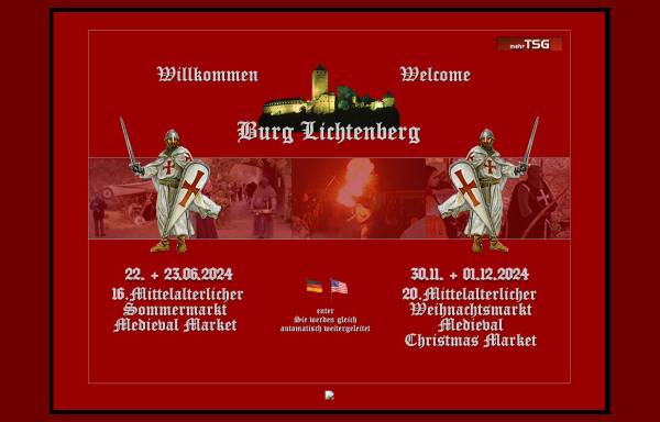Vorschau von www.burglichtenberg-weihnachtsmarkt.de, Kusel, Burg Lichtenberg, Mittelalterlicher Weihnachtsmarkt