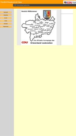Vorschau der mobilen Webseite www.glantal-online.de, CDU Ortsverband Lauterecken