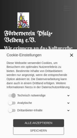 Vorschau der mobilen Webseite xn--frderverein-pfalz-veldenz-yrc.eu, Förderverein Pfalz-Veldenz