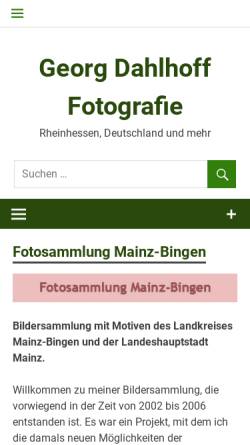 Vorschau der mobilen Webseite georg-dahlhoff.de, Georg Dahlhoff Fotografie