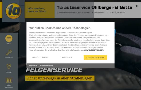 Vorschau von autotechnikohlberger.go1a.de, Autotechnik Ohlberger & Gette GbR