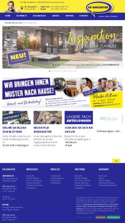 Vorschau der mobilen Webseite www.ed-baucenter.de, Erich Doetsch Baucenter