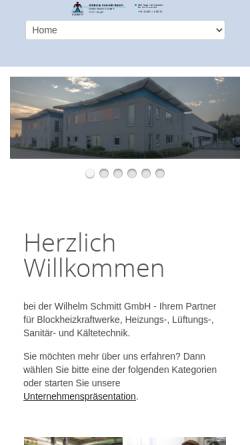 Vorschau der mobilen Webseite www.schmitt-mayen.de, Wilhelm Schmitt GmbH