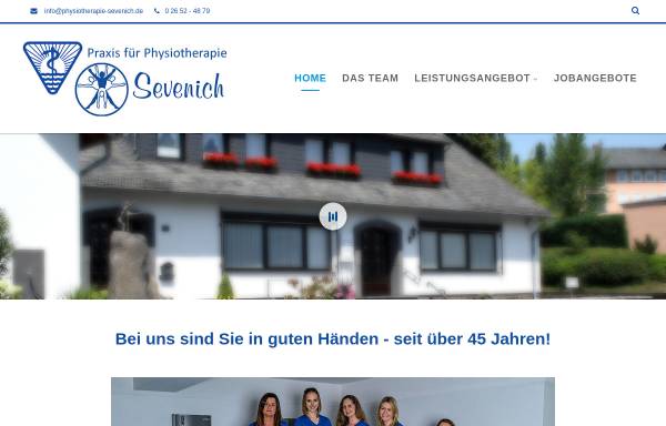 Vorschau von www.physiotherapie-sevenich.de, Praxis für Physiotherapie Sevenich
