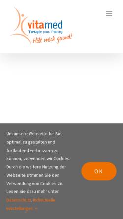 Vorschau der mobilen Webseite www.vitamed-mendig.de, Vitamed Mendig