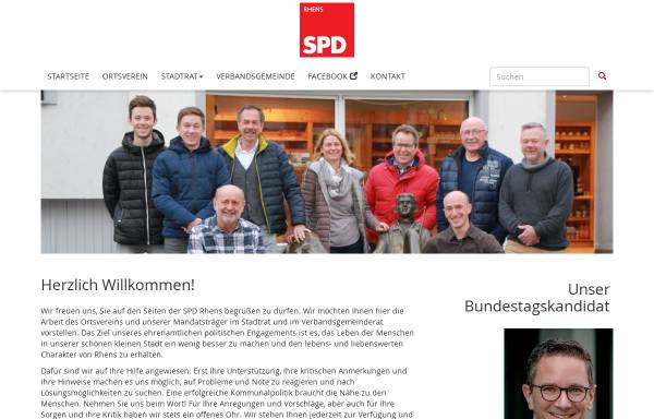 Vorschau von www.spd-rhens.de, SPD Rhens