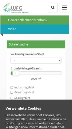 Vorschau der mobilen Webseite www.topstandort.de, Wirtschaftsförderung im Landkreis Neuwied GmbH