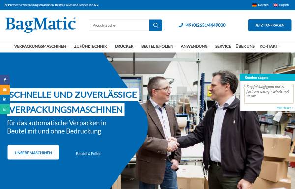 Vorschau von www.bagmatic.de, Bagmatic