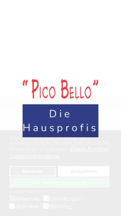 Vorschau der mobilen Webseite pico-bello.org, Pico Bello - Die Hausprofis