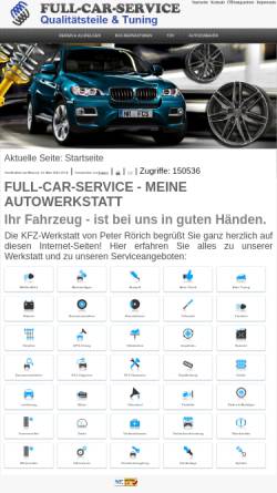Vorschau der mobilen Webseite www.full-car-service.de, Full-Car-Service - Qualitätsteile und Tuning