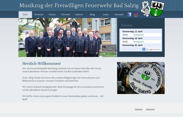 Vorschau von www.feuerwehrkapelle-bad-salzig.de, Musikzug der Freiwilligen Feuerwehr Bad Salzig