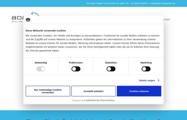 Vorschau von adam-anlagenbau.de, Adam Anlagen- und Maschinenbau GmbH