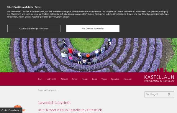 Vorschau von www.lavendel-labyrinth.de, Lavendel-Labyrinth