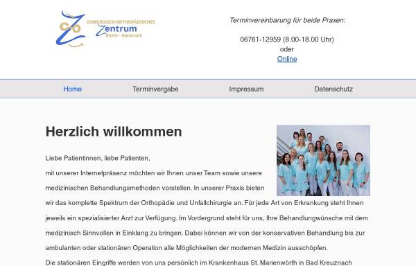 Vorschau von www.chirurgie-rheinhunsrueck.de, Chirurgisch-Orthopädisches Zentrum Rhein-Hunsrück