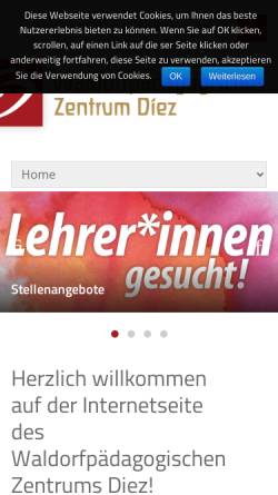 Vorschau der mobilen Webseite waldorfpaedagogisches-zentrum-diez.de, Waldorfpädagogisches Zentrum Diez