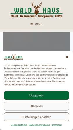 Vorschau der mobilen Webseite www.waldhaus-lahnstein.de, Gasthaus Waldhaus