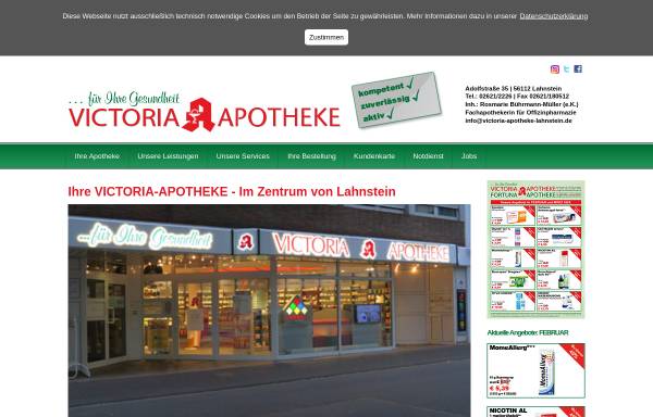 Vorschau von www.victoria-lahnstein.de, Victoria Apotheke