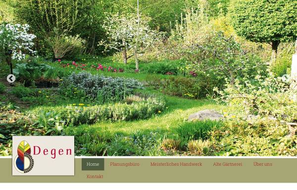 Vorschau von www.garten-von-degen.de, Degen - Landschaftsarchitektur, Garten- Landschaftsbau, Blumenladen