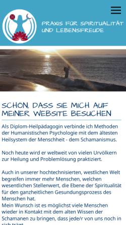 Vorschau der mobilen Webseite www.spirit-praxis.de, Schamanische Praxis in Köln