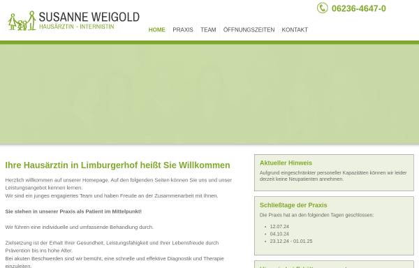 Vorschau von www.hausarzt-limburgerhof.de, Hausarzt Praxis Weigold