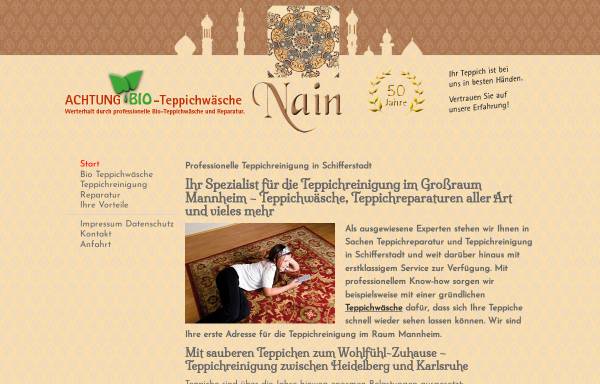 Vorschau von www.nain-teppichwaesche.de, Nain Teppichwäsche