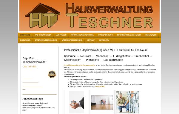 Vorschau von www.hausverwaltung-teschner.de, Hausverwaltung Teschner