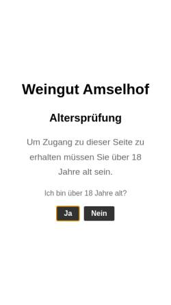 Vorschau der mobilen Webseite www.amselhof.de, Weingut Amselhof