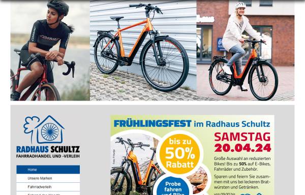 Vorschau von www.radhaus-schultz.de, Radhaus Schultz - Fahrradhandel und Fahrradverleih Steinfeld Pfalz