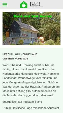 Vorschau der mobilen Webseite www.ferienhaus-auf-der-hoeh.de, Ferienhaus Auf der Höh