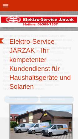 Vorschau der mobilen Webseite jarzak.de, Jarzak Elektro-Service