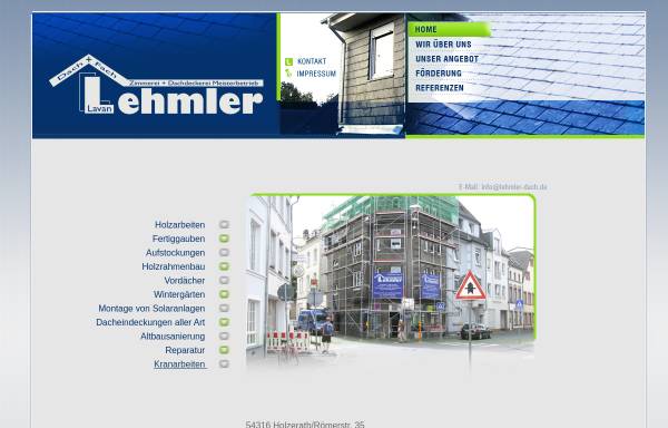 Vorschau von www.lehmler-dach.de, Dach + Fach Lavan Lehmler
