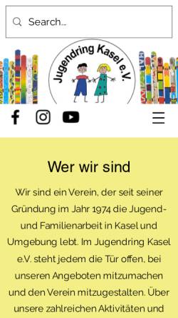 Vorschau der mobilen Webseite www.jugendring-kasel.de, Jugendring Kasel
