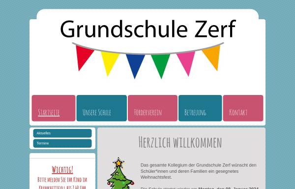 Vorschau von www.grundschule-zerf.de, Grundschule Zerf