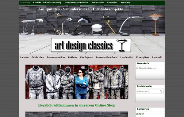 Vorschau von www.art-design-classics.de, art design classics