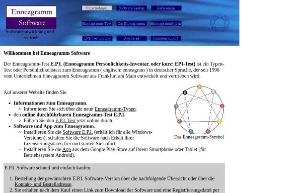 Vorschau von www.enneagrammsoftware.de, Enneagramm Software