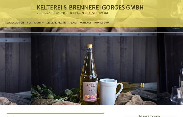 Vorschau von gorges-viez.de, Kelterei & Brennerei Gorges GmbH